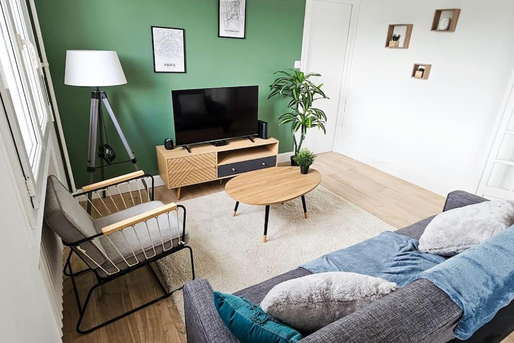 C'Est Chez Maurice! 4 Ch Wifi Balcon Parking Free Apartment Сент Етиен Екстериор снимка