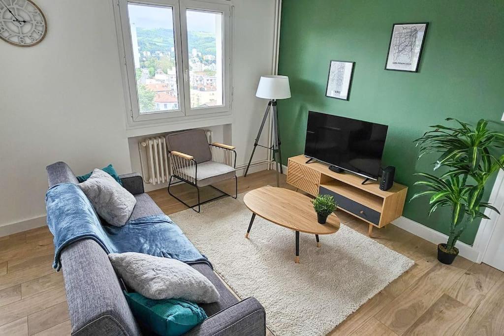 C'Est Chez Maurice! 4 Ch Wifi Balcon Parking Free Apartment Сент Етиен Екстериор снимка